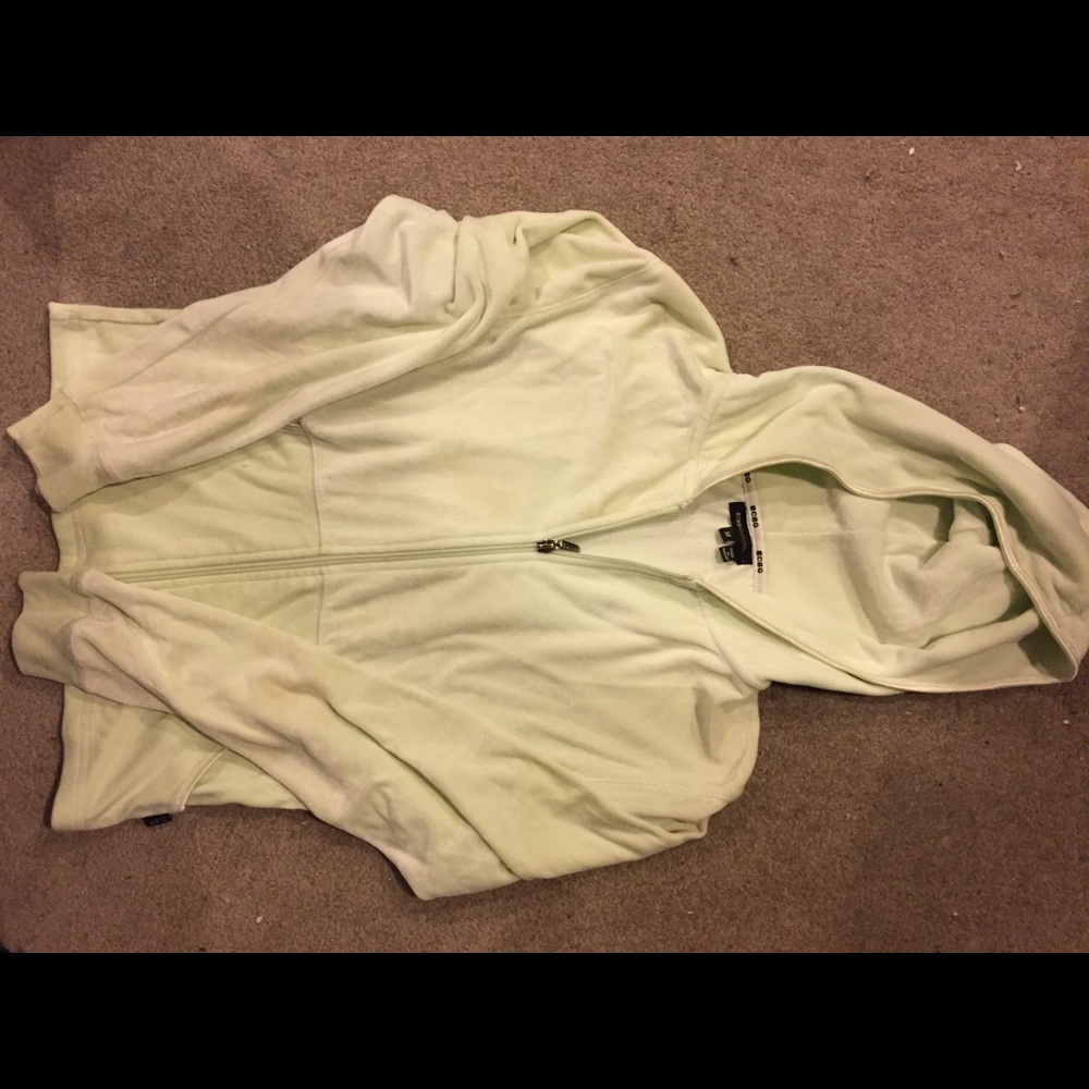 BCBG LIME COLOR HOODIE
